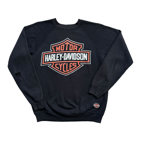 80s Harley davidson fletchers crewneck Small