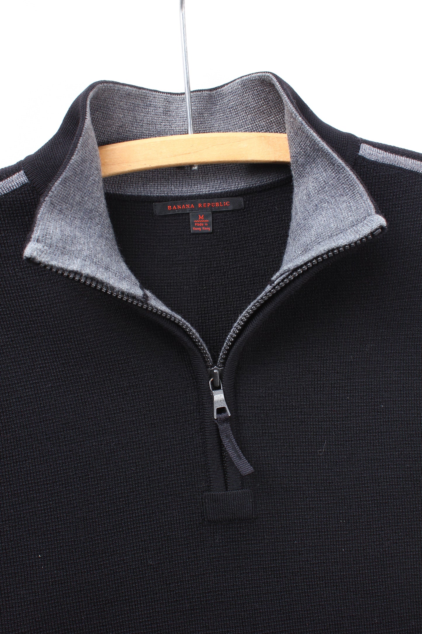 Y2K Banana republic wool 1/4 zip medium