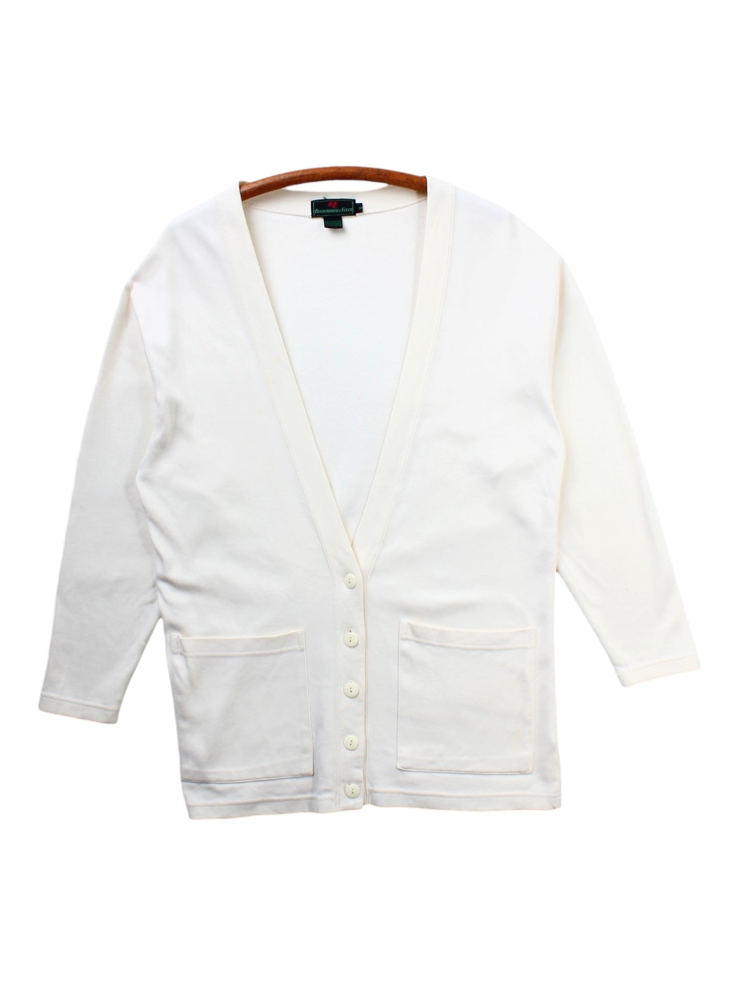 80s Abercrombie & Fitch cotton cardigan Medium