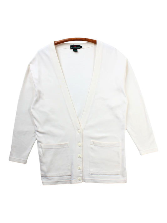 80s Abercrombie & Fitch cotton cardigan Medium