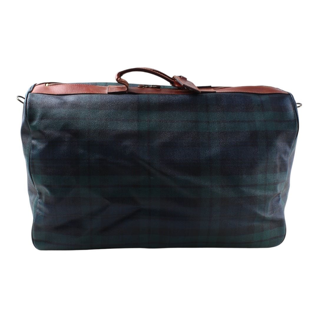 80s Polo Ralph Lauren black watch weekender bag