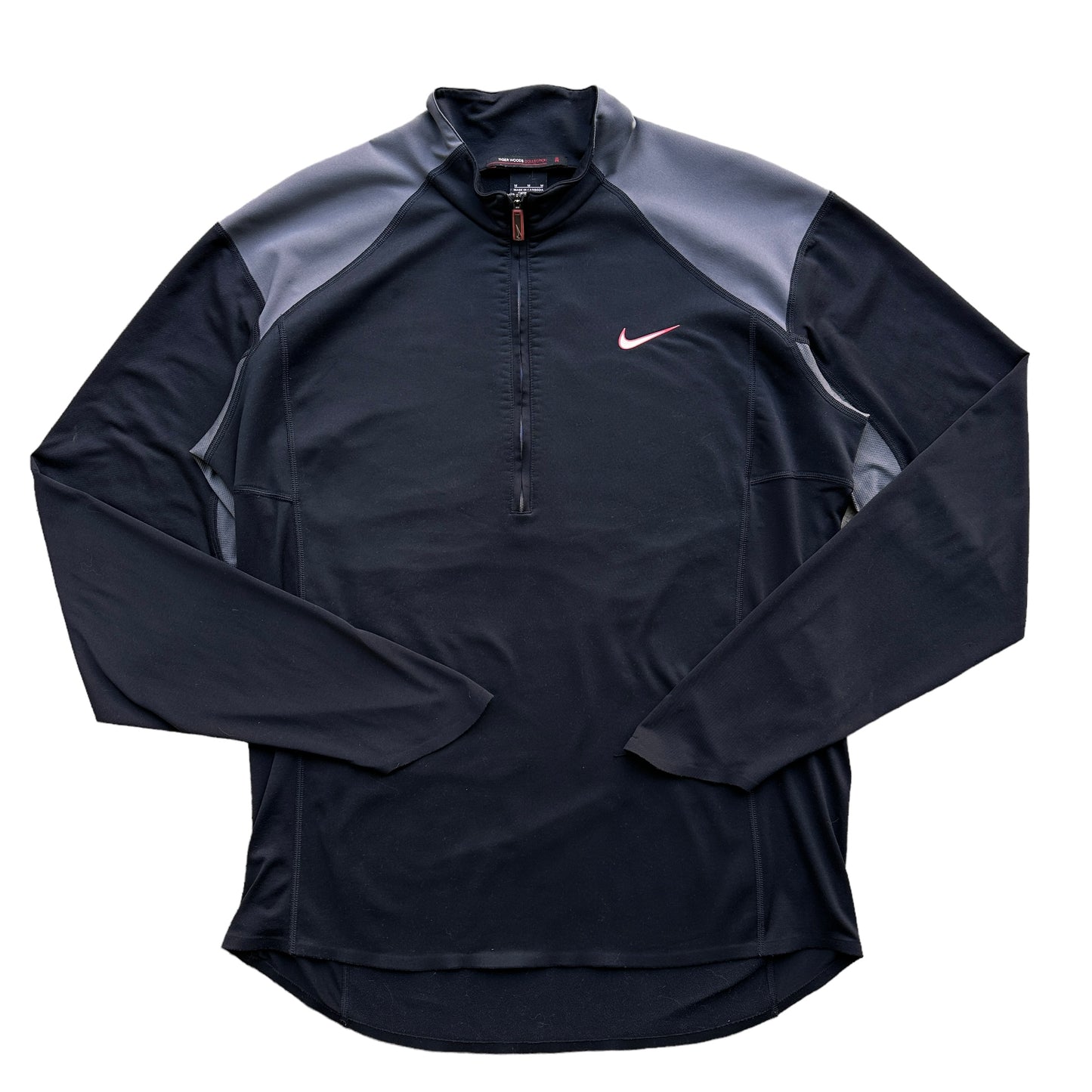 Tiger woods nike 1/4 zip tech longsleeve medium