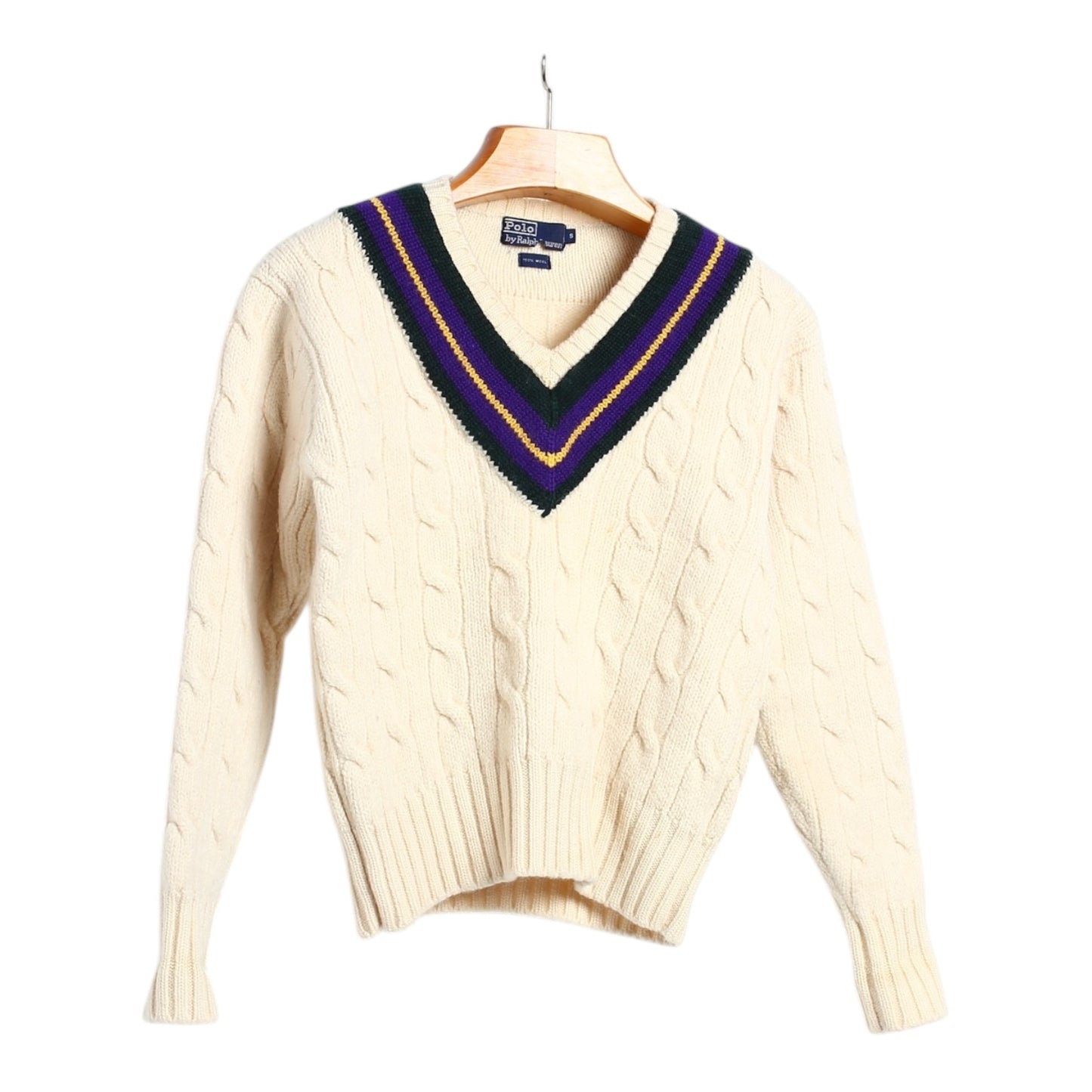 80s Polo Ralph Lauren wool tennis sweater small