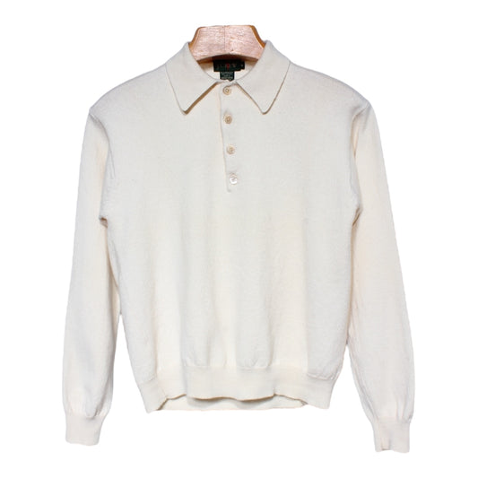 90s J Crew merino wool polo sweater Small