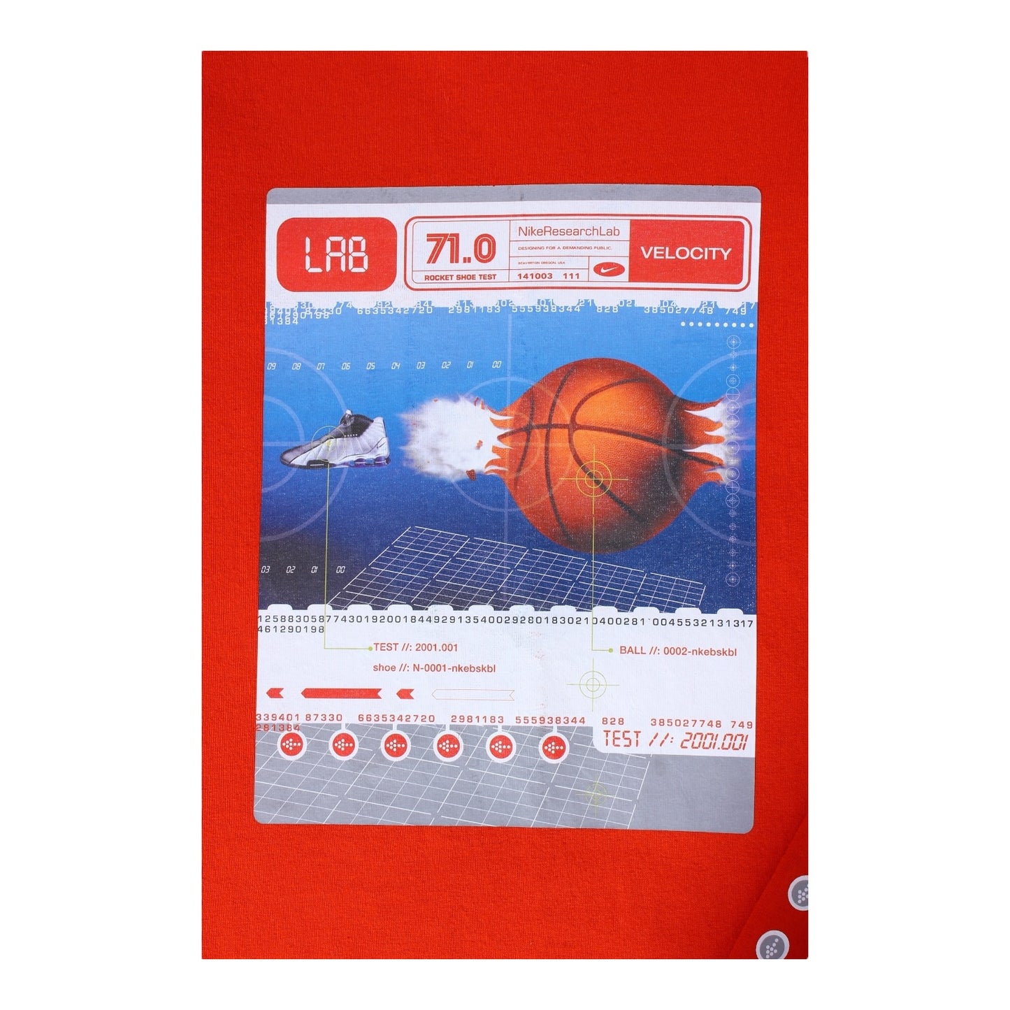 2001 Nike rocket shoe test long sleeve tee medium