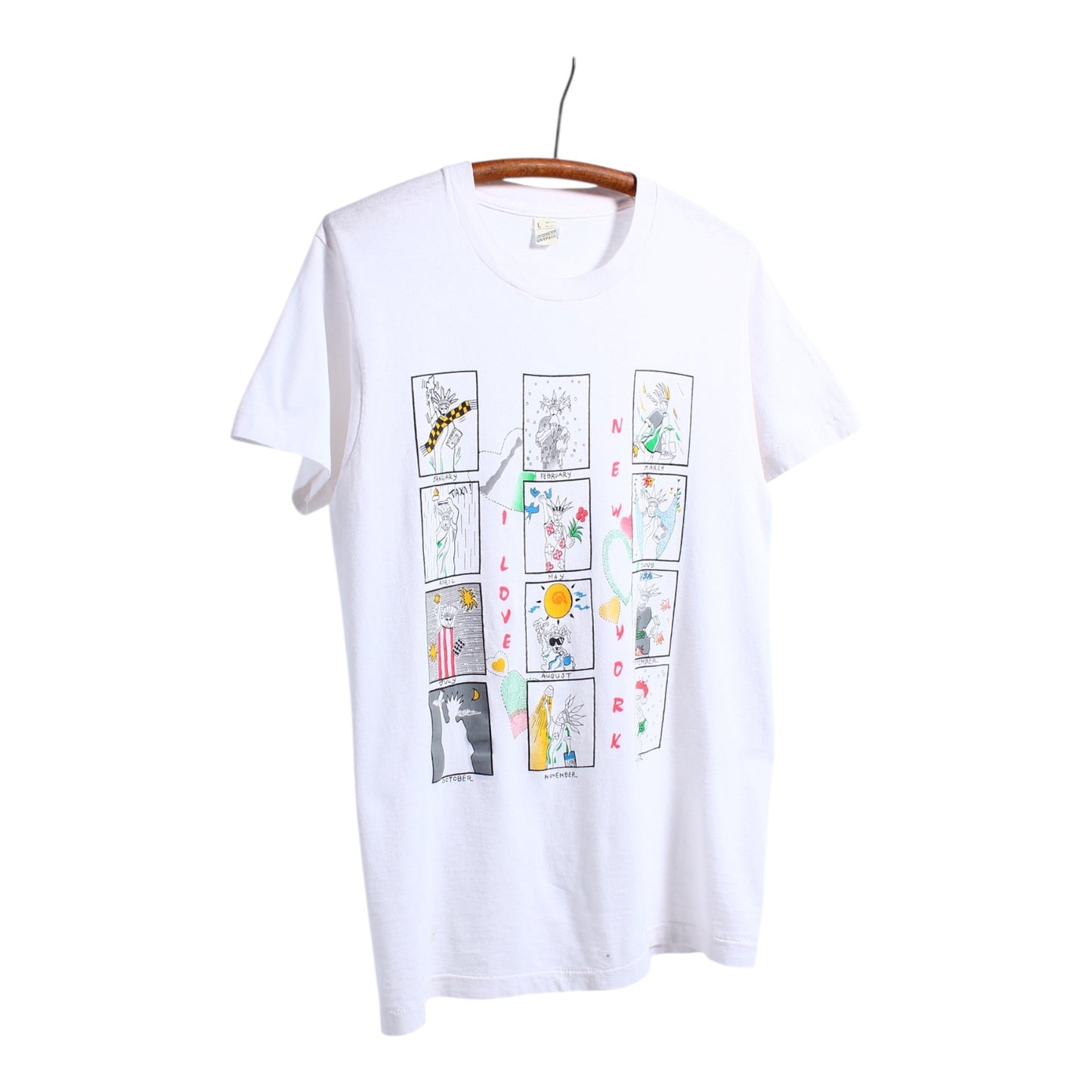 80s New York city seasons tee small