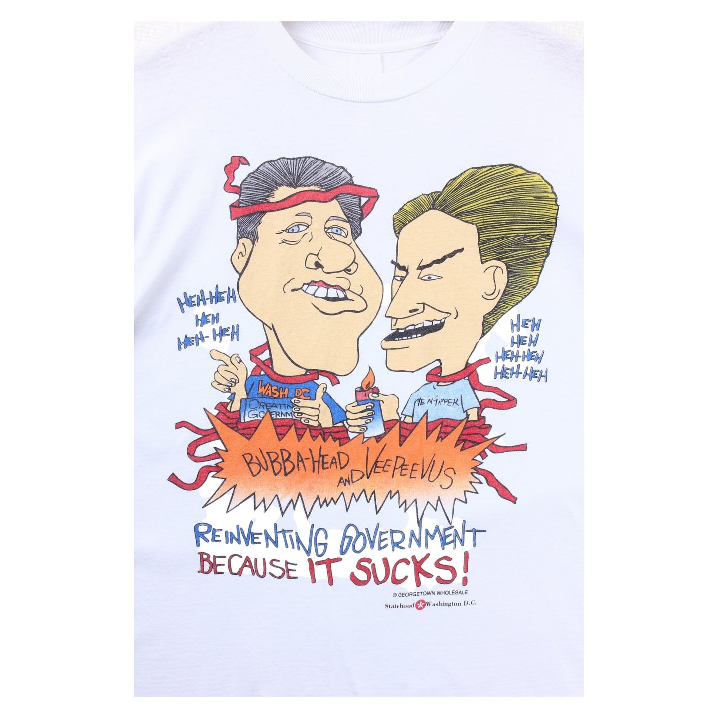 Bill Clinton beavis and butthead tee large