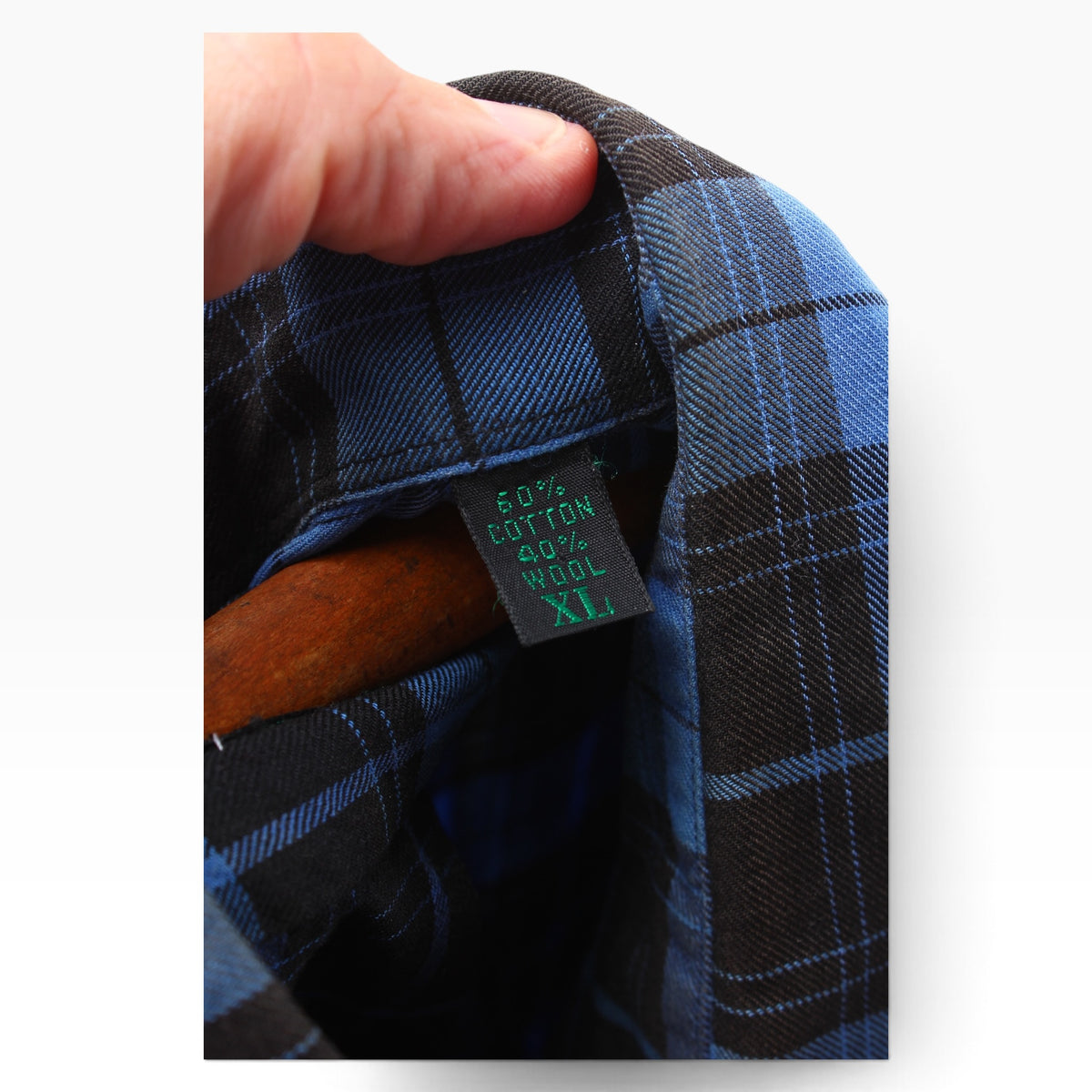 80s Abercrombie and fitch button up wool/cotton blend XL