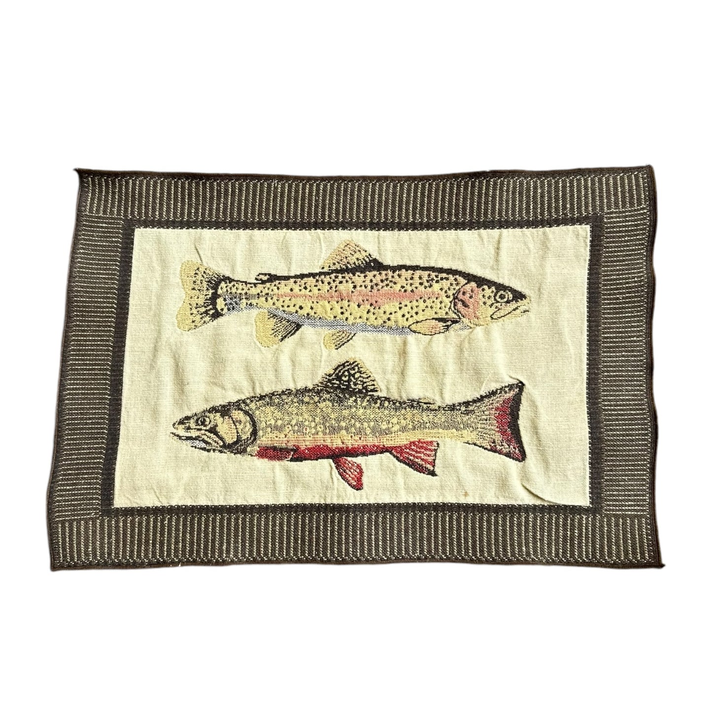 Brook trout woven place mat