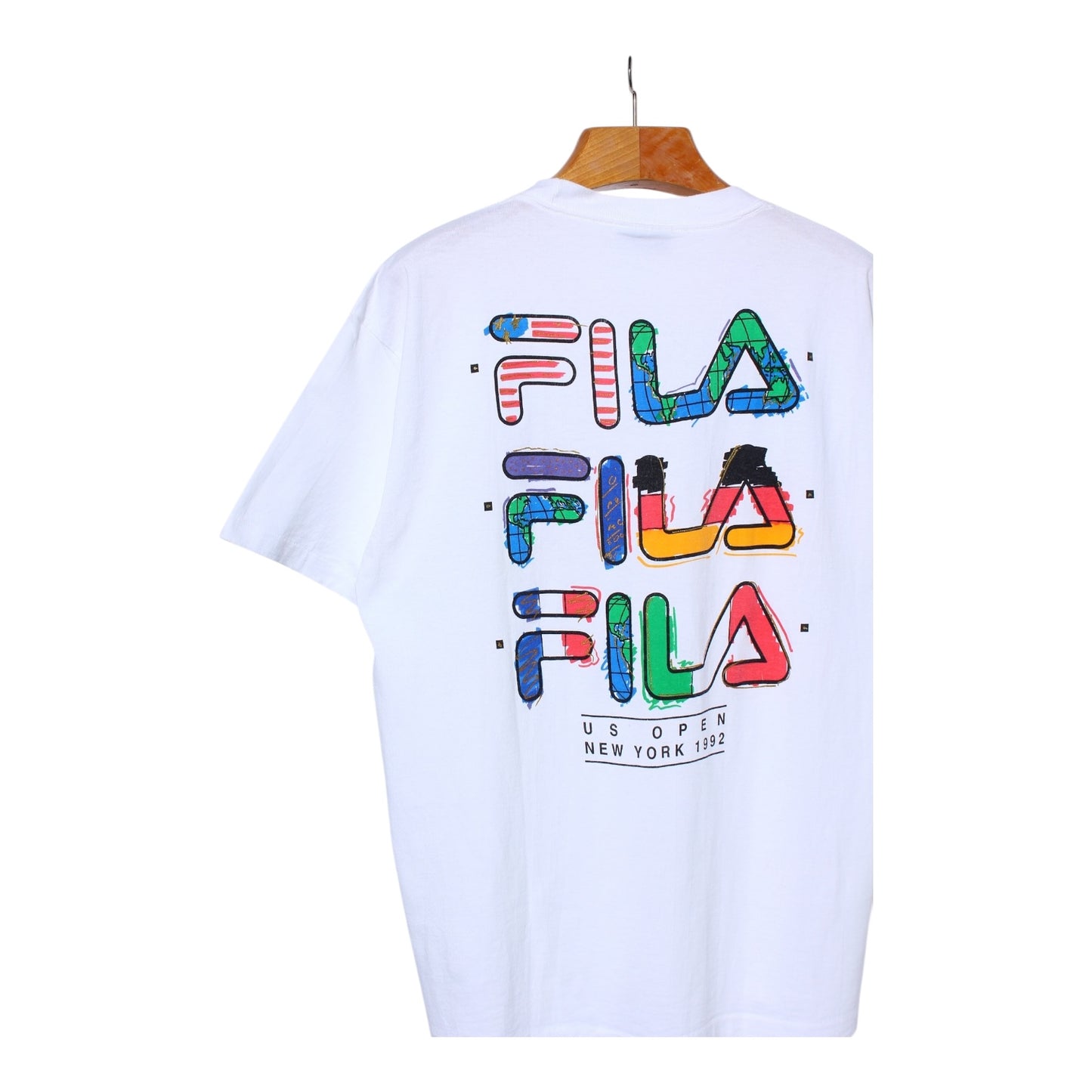 1992 US open tennis tee large