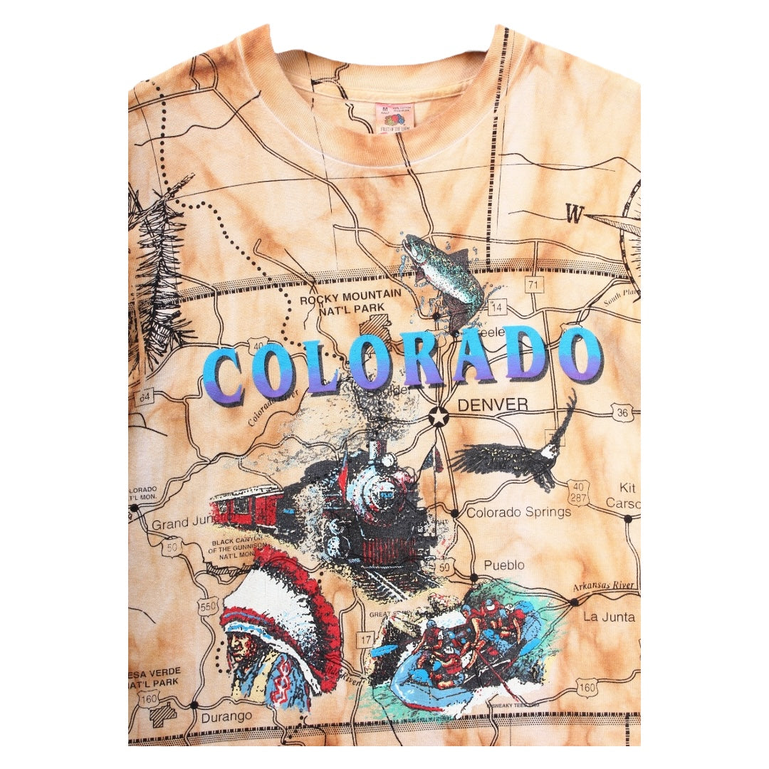90s Colorado fish tee large