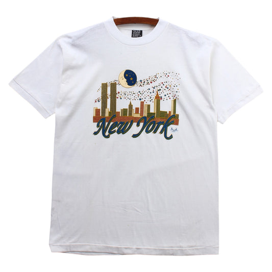 90s New york twin tower tee medium