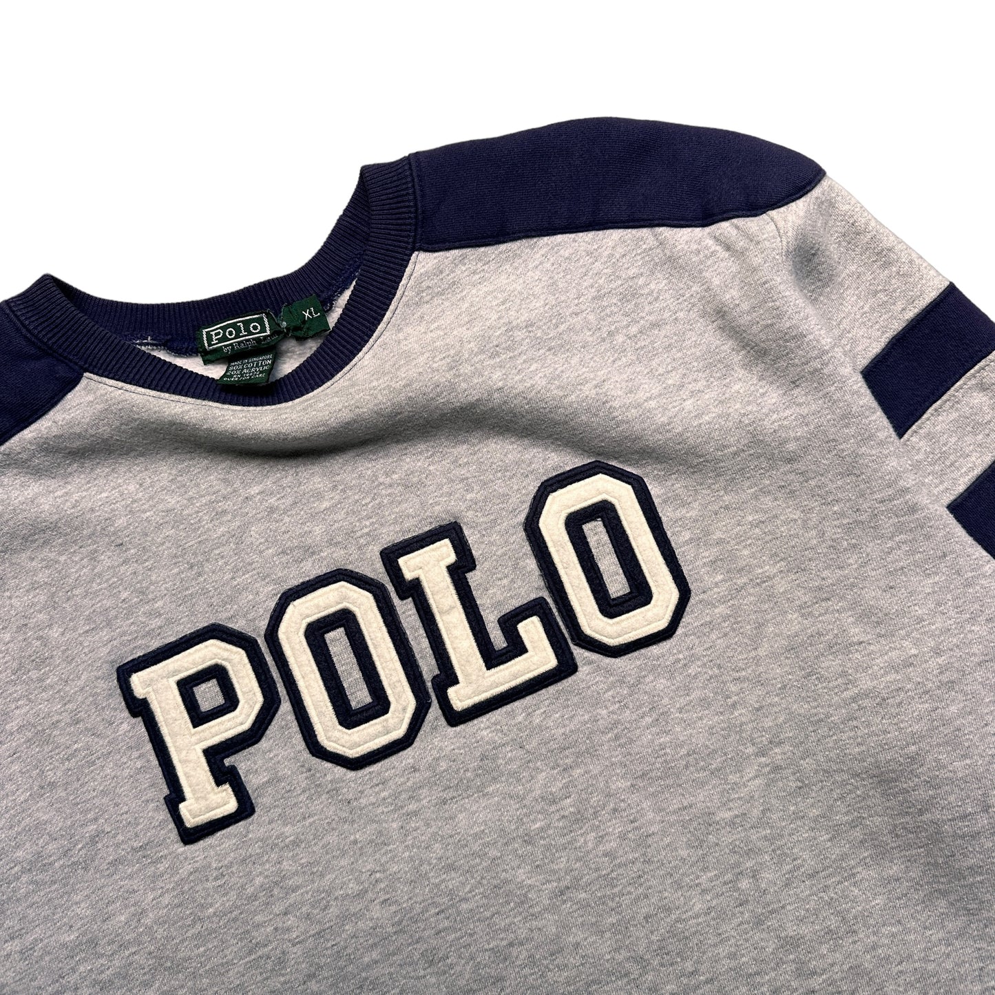 90s Polo spellout crewneck medium