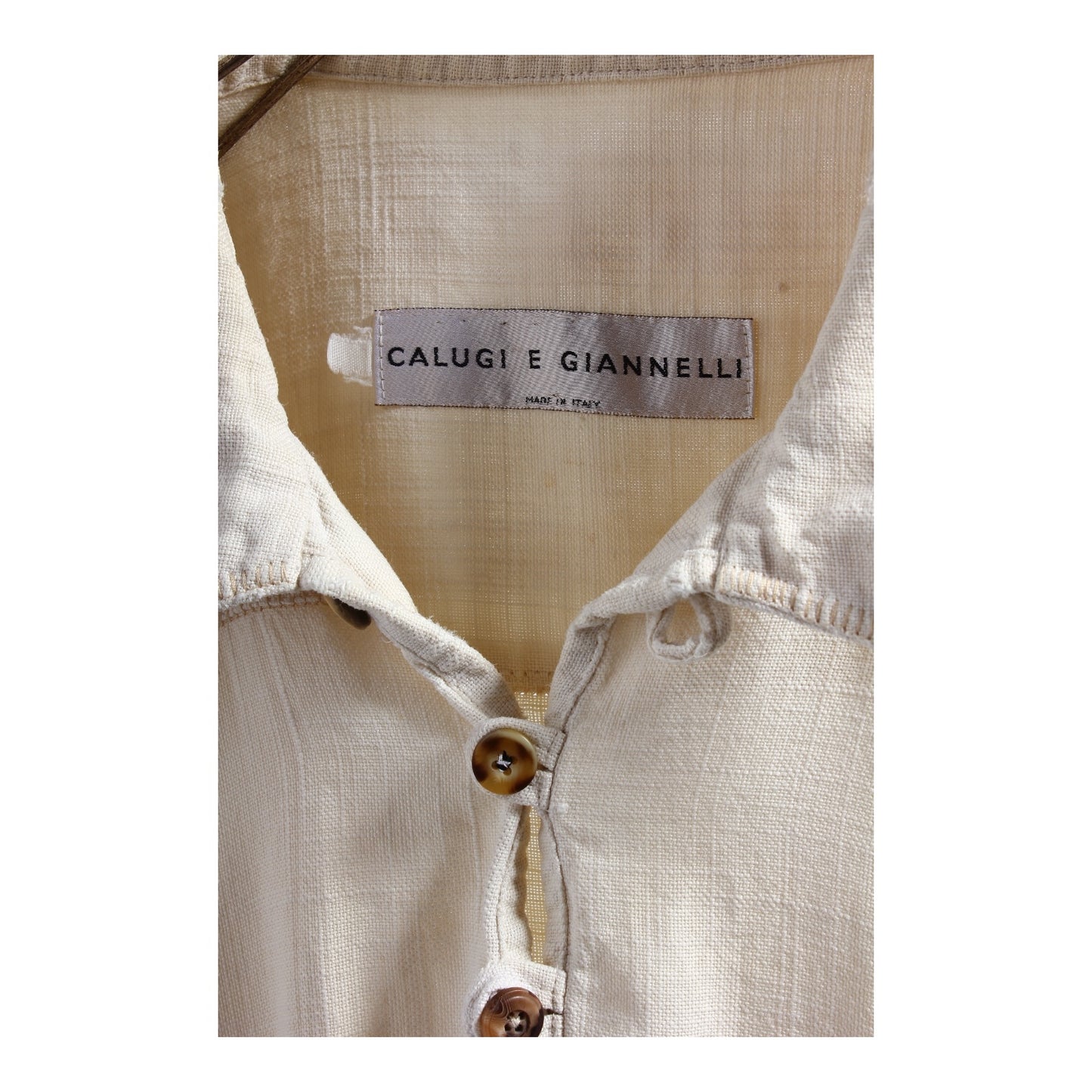 CALUGI E GIANNELLI linen smock XL Made in italy🇮🇹