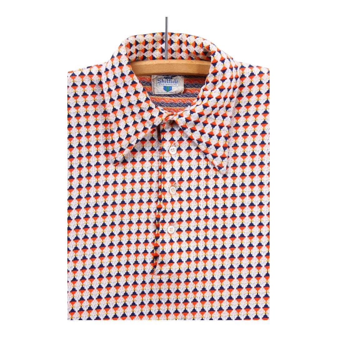 60s Shelfield cotton polo Small