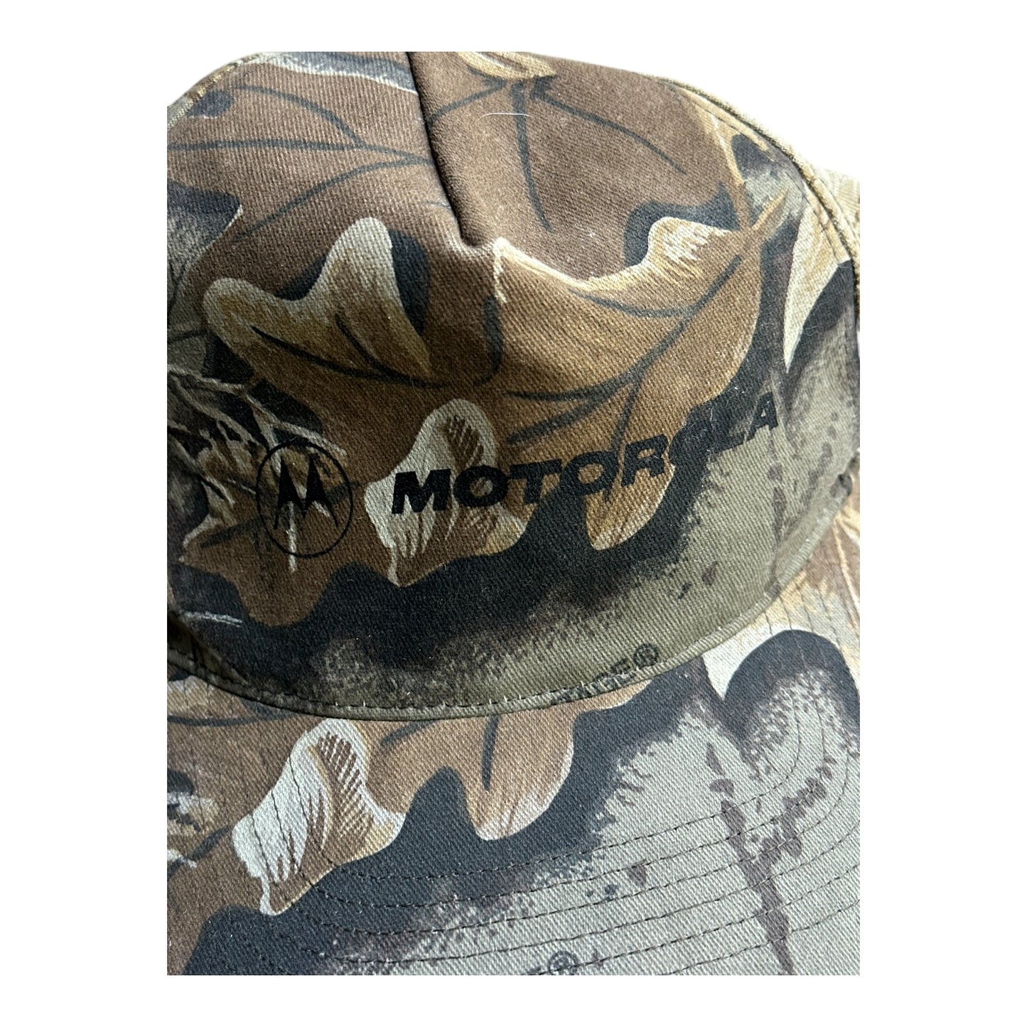 y2k Motorola advantage camo hat