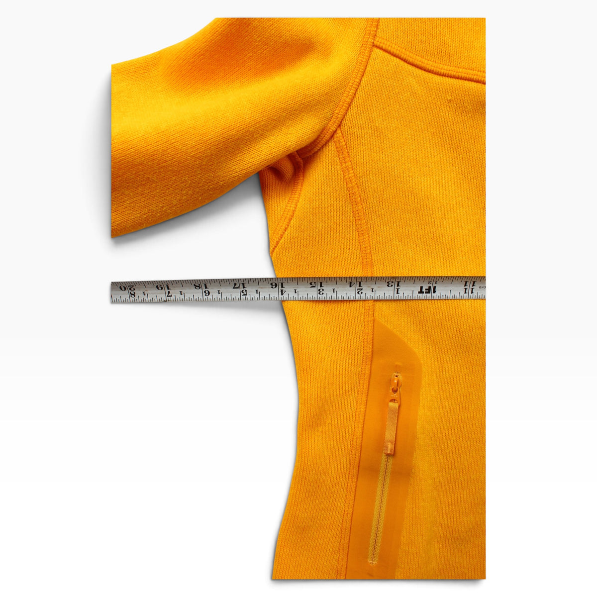 Arc’teryx fleece hoodie yellow XS