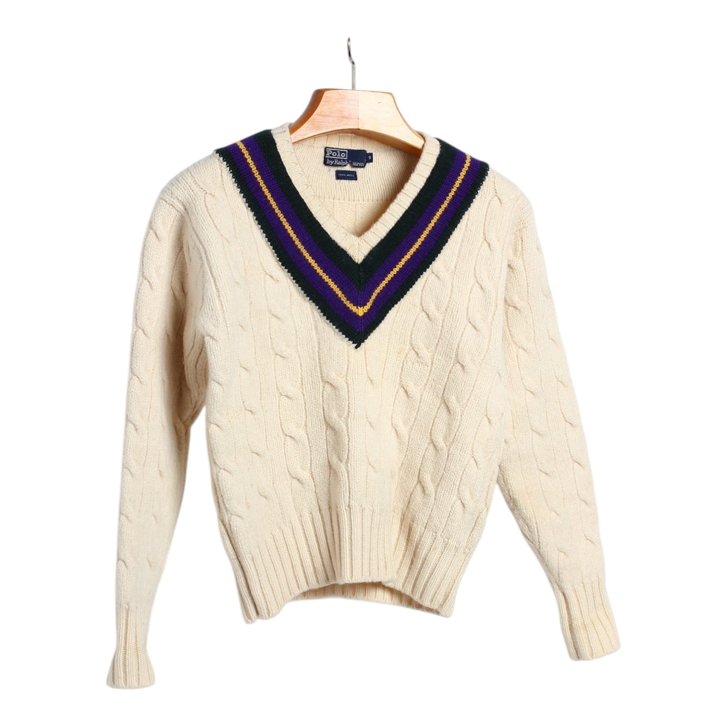 80s Polo Ralph Lauren wool tennis sweater small