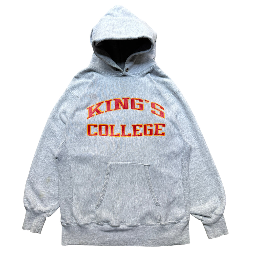 90s Reverse weave hood kings college XL