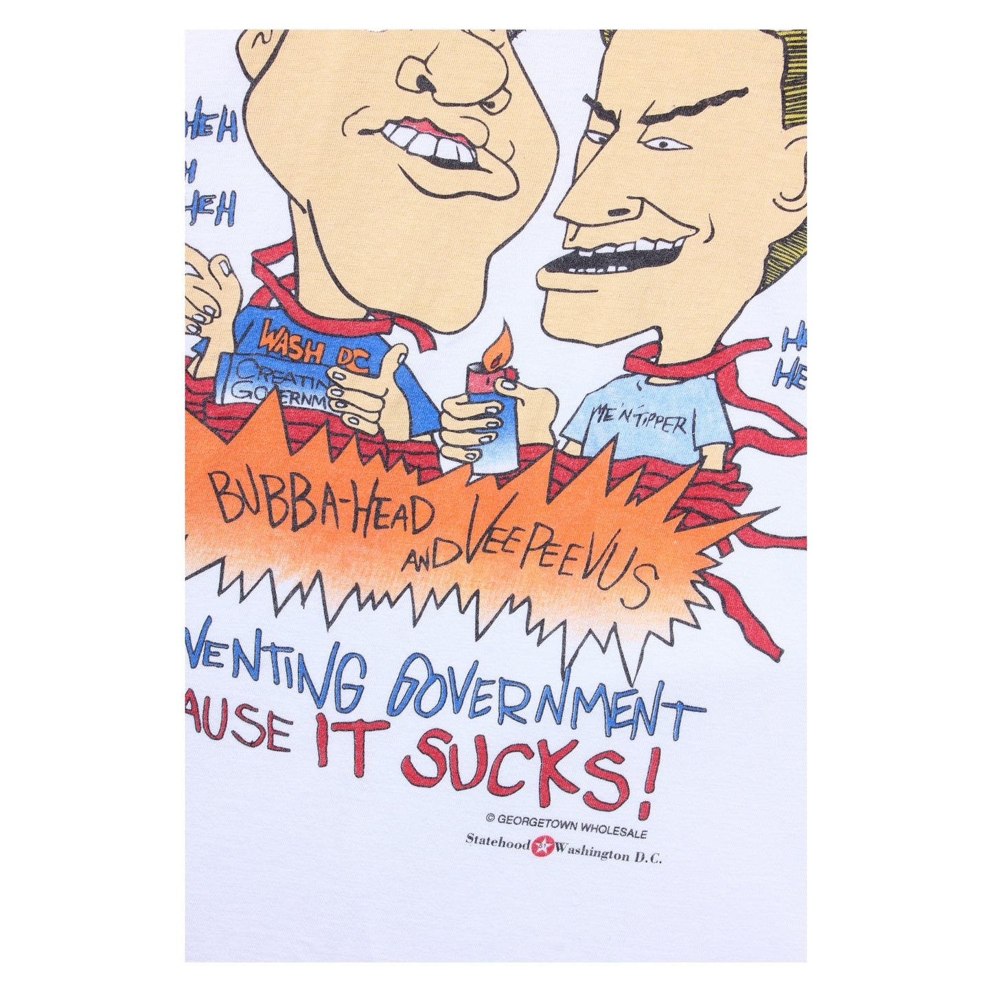 Bill Clinton beavis and butthead tee large