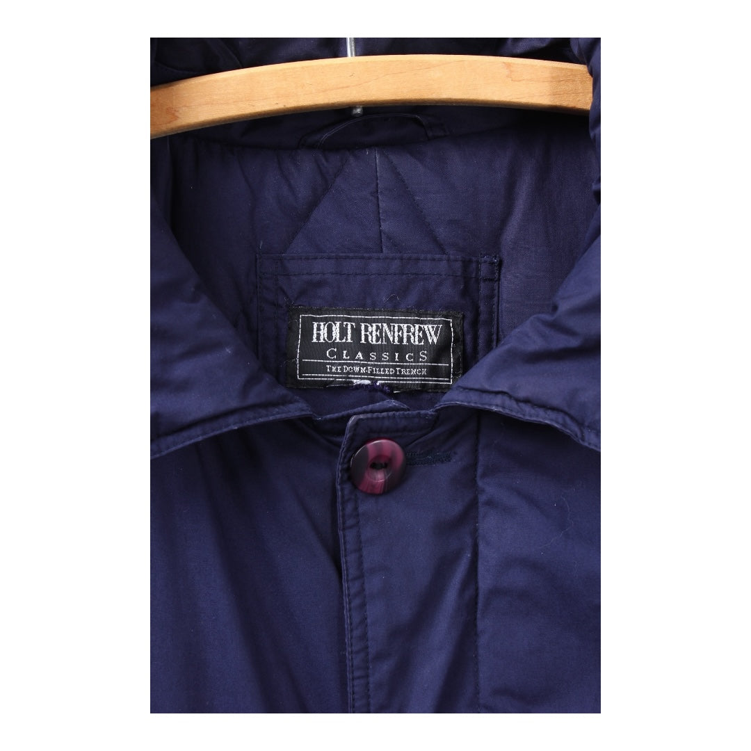 90s holt renfrew down trench coat Made in canada🇨🇦 XL