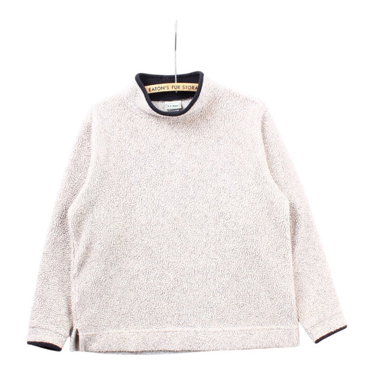 90s LL Bean deep pile mock neck medium