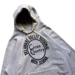 80s Cross grain heavy weight hoodie medium deleware valley cross country