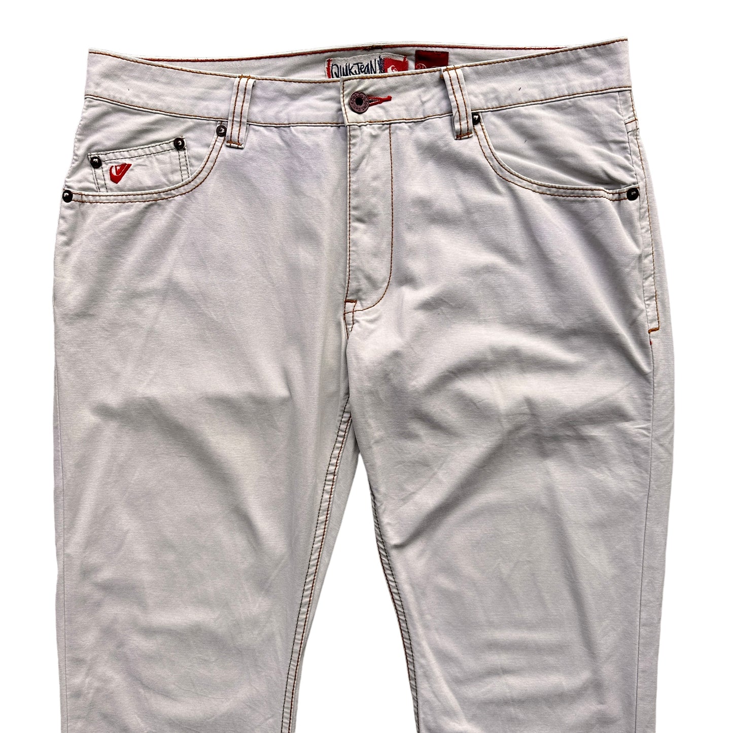 Y2K Quiksilver off white pants 36/31