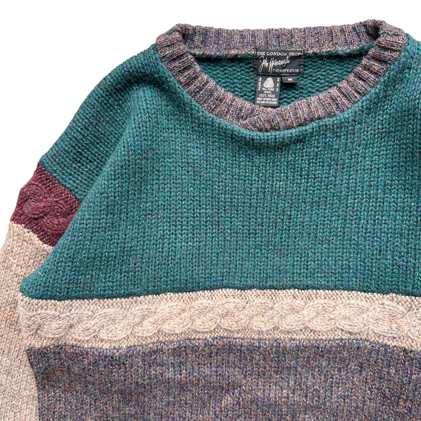 80s 100% Wool sweater S/M