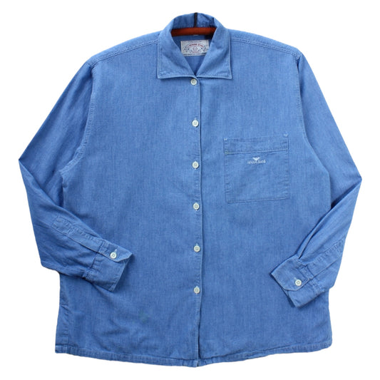 Armani jeans chambray button up shirt Small