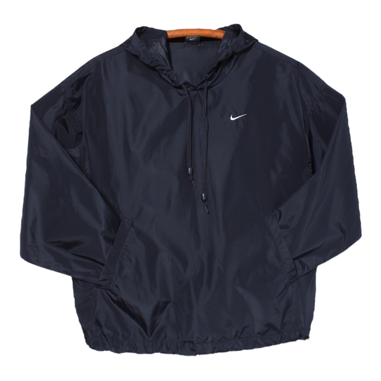 00s Nike Pullover Nylon Jacket black 黒タグ 2000s Nike hooded pullover nylon S/M – Vintage Sponsor