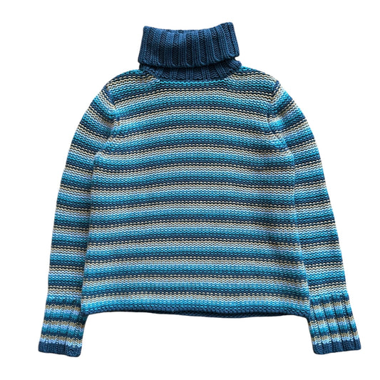 2001 Gap chunky turtleneck rainbow M/L