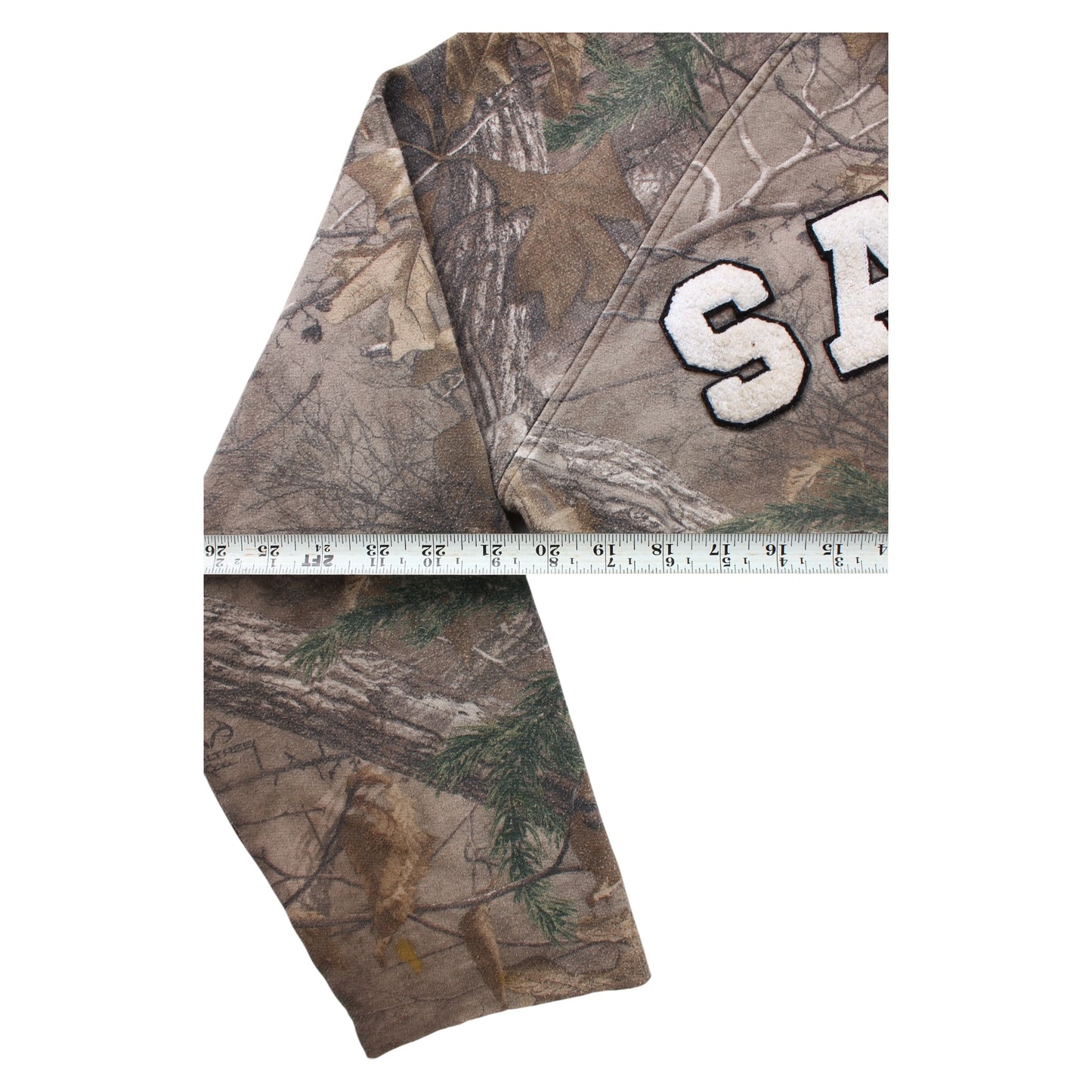 Salem fan made cropped camo hood