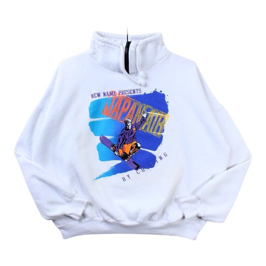 90s Japan air 1/4 zip XL