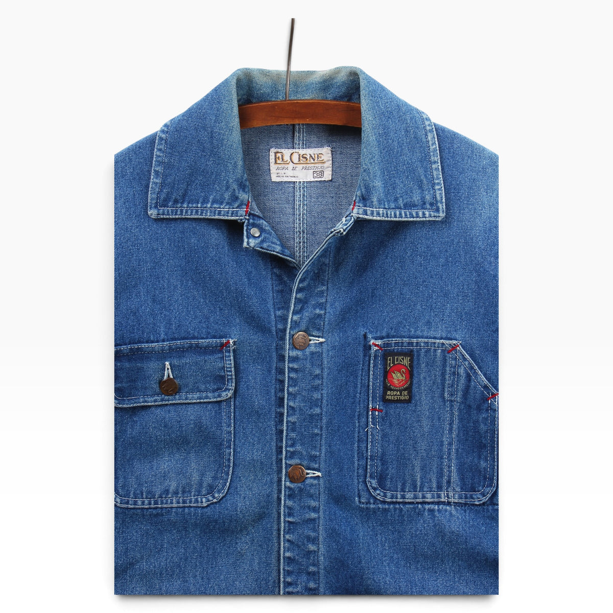 El Cisine denim chore coat small