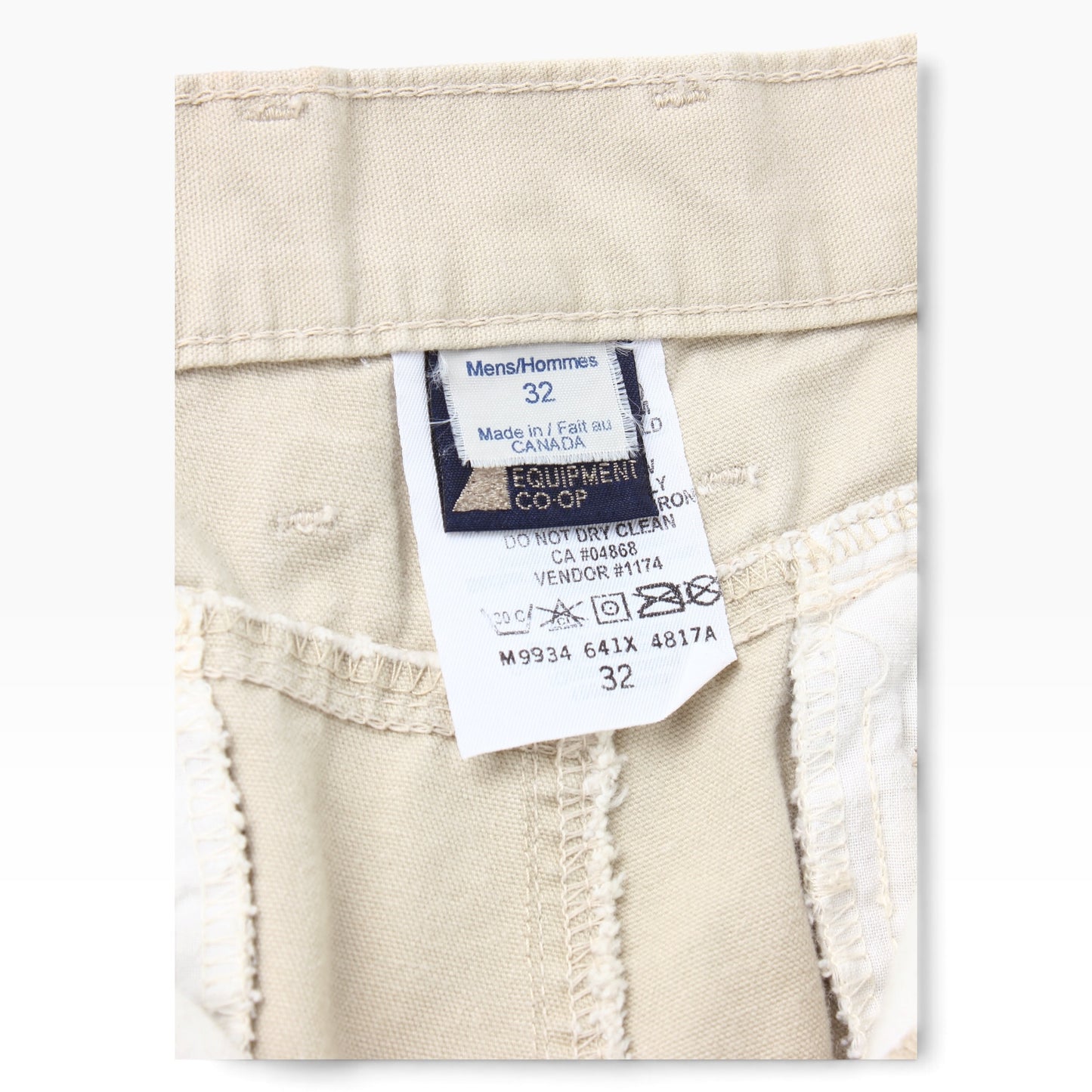 90s MEC organic cotton cargo pant 32/30