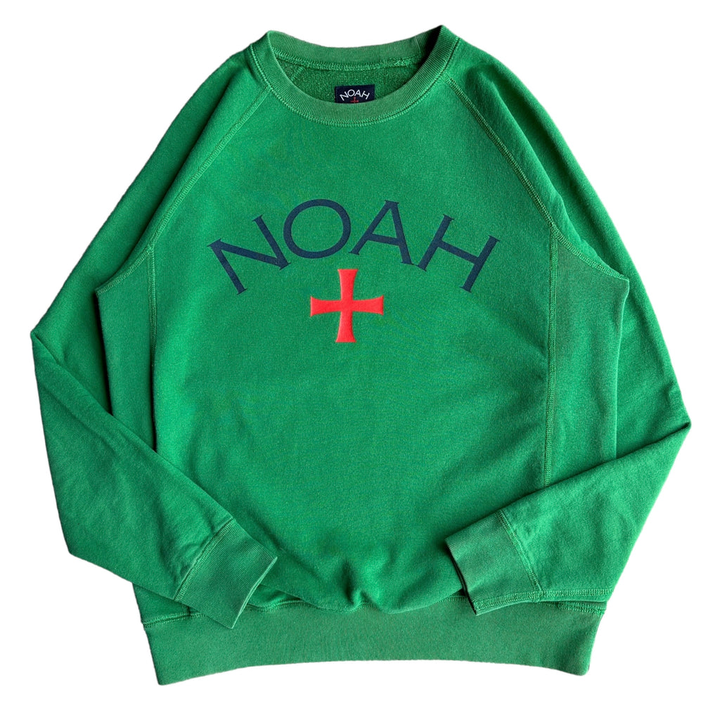 Noah core logo jelly green crewneck small