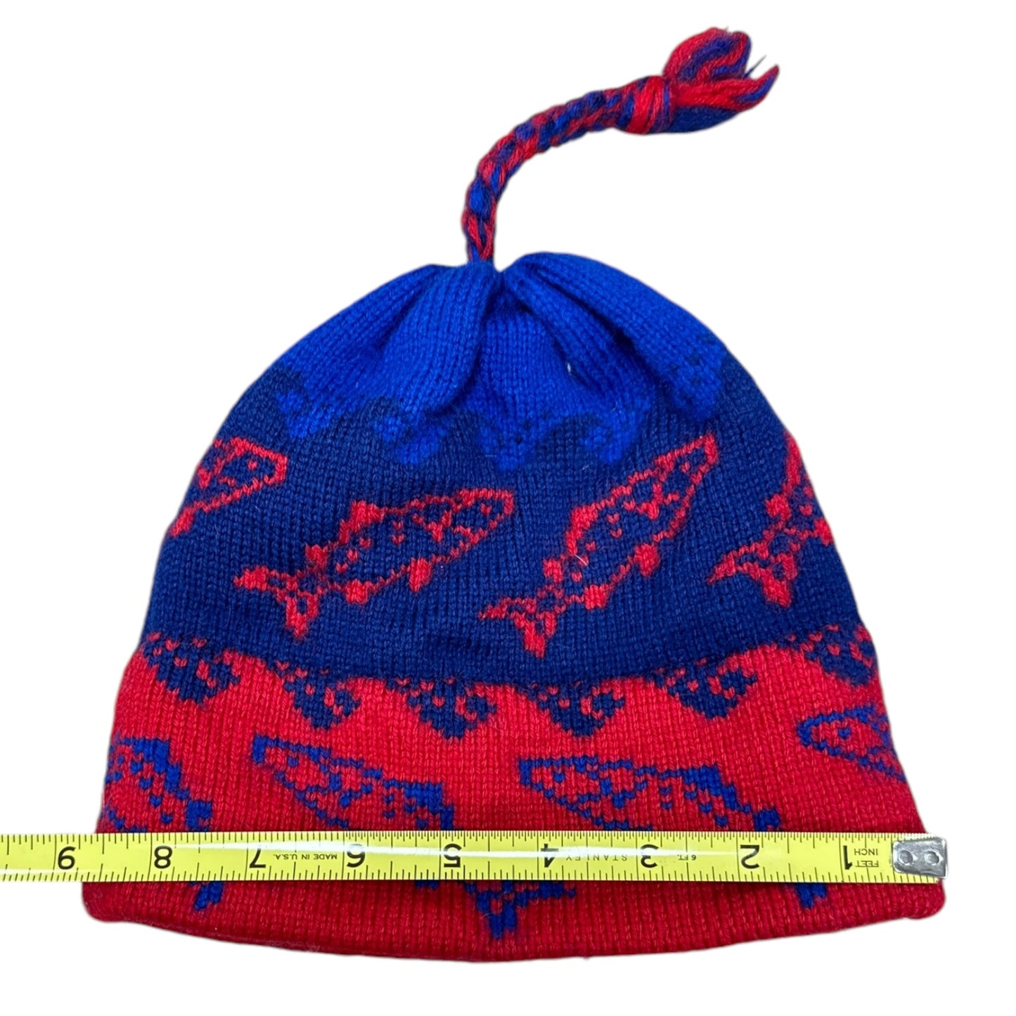 80s Trout fish wool hat beanie