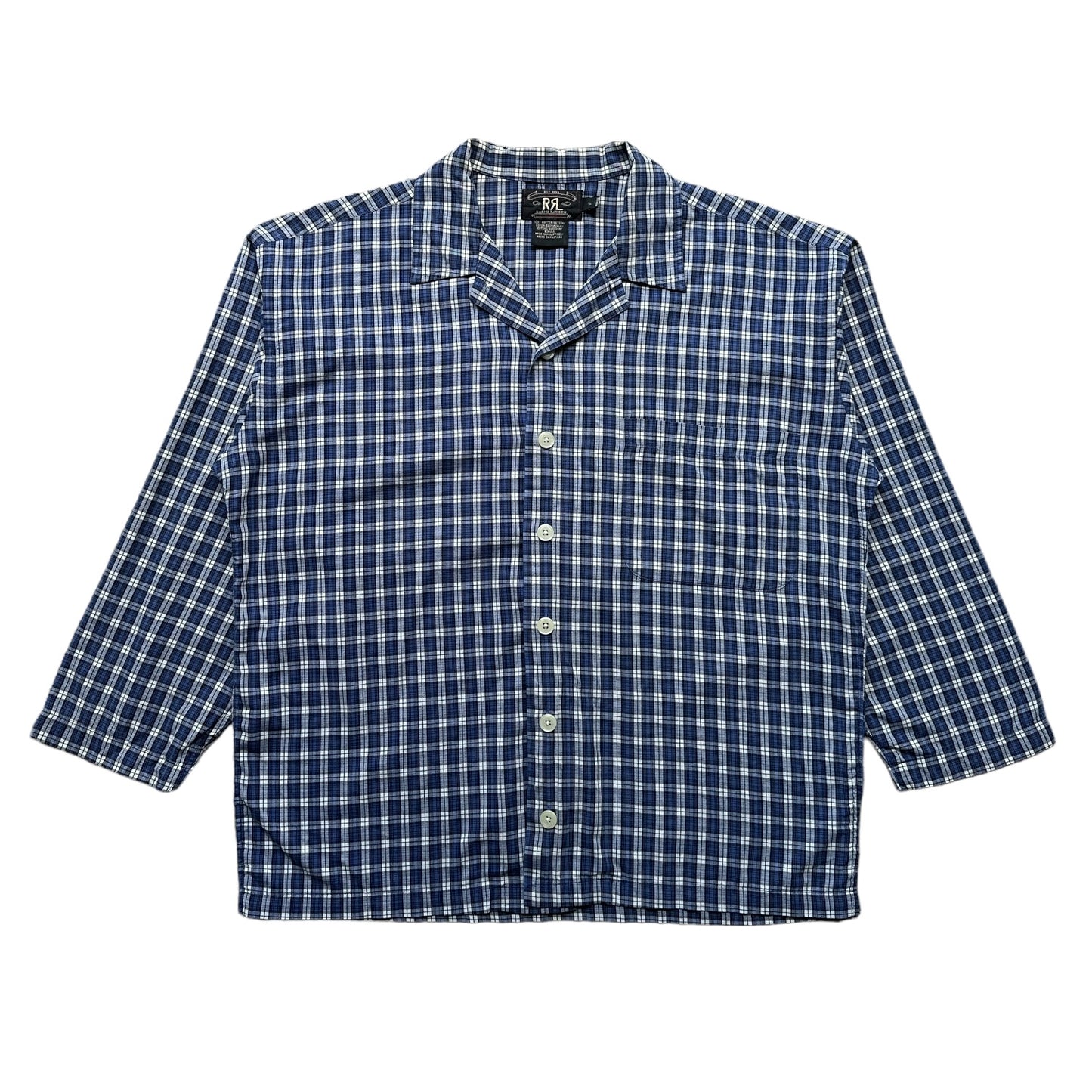 RRL double rl camp shirt/ Sleep shirt. large