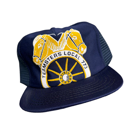 80s Teamsters puff print trucker