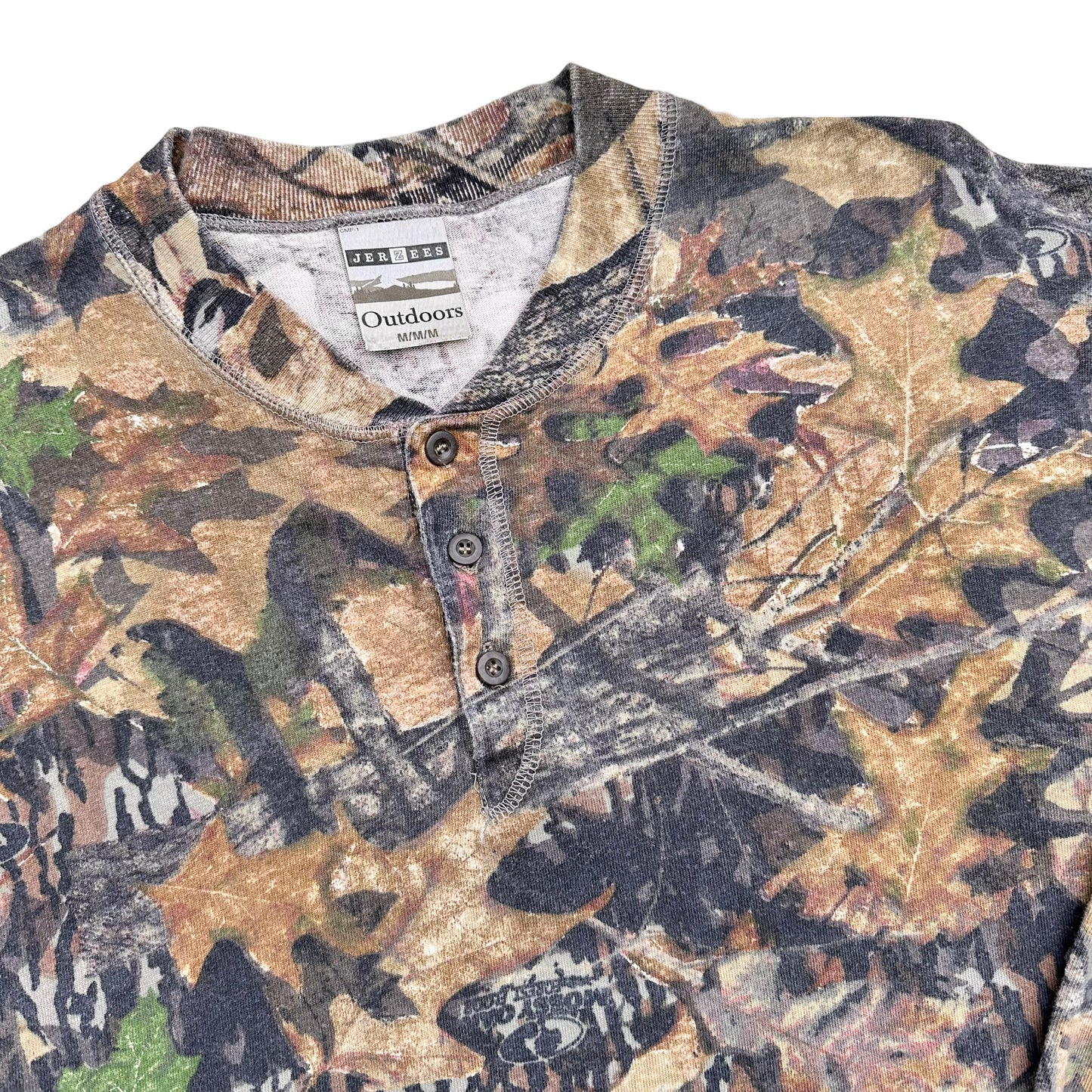 Mossy oak henley long sleeve medium