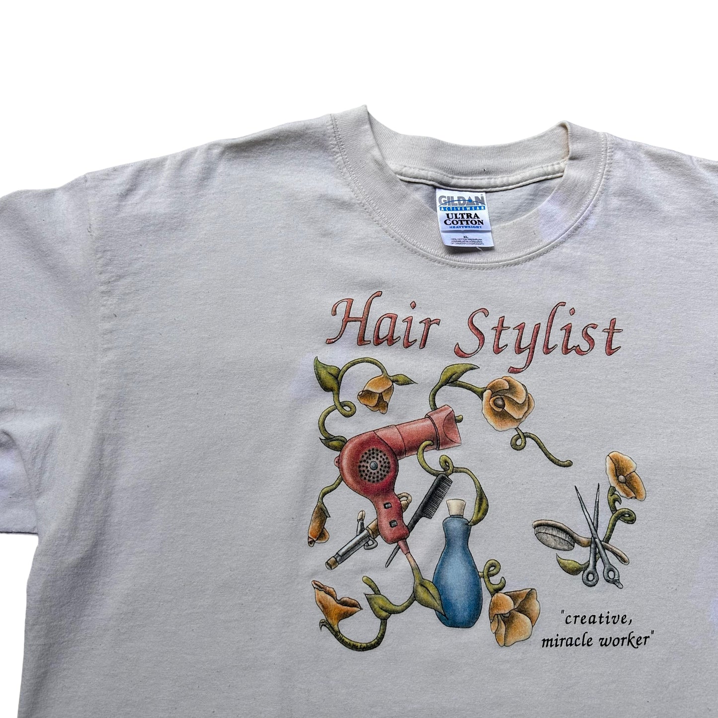 Hair stylist tee XL