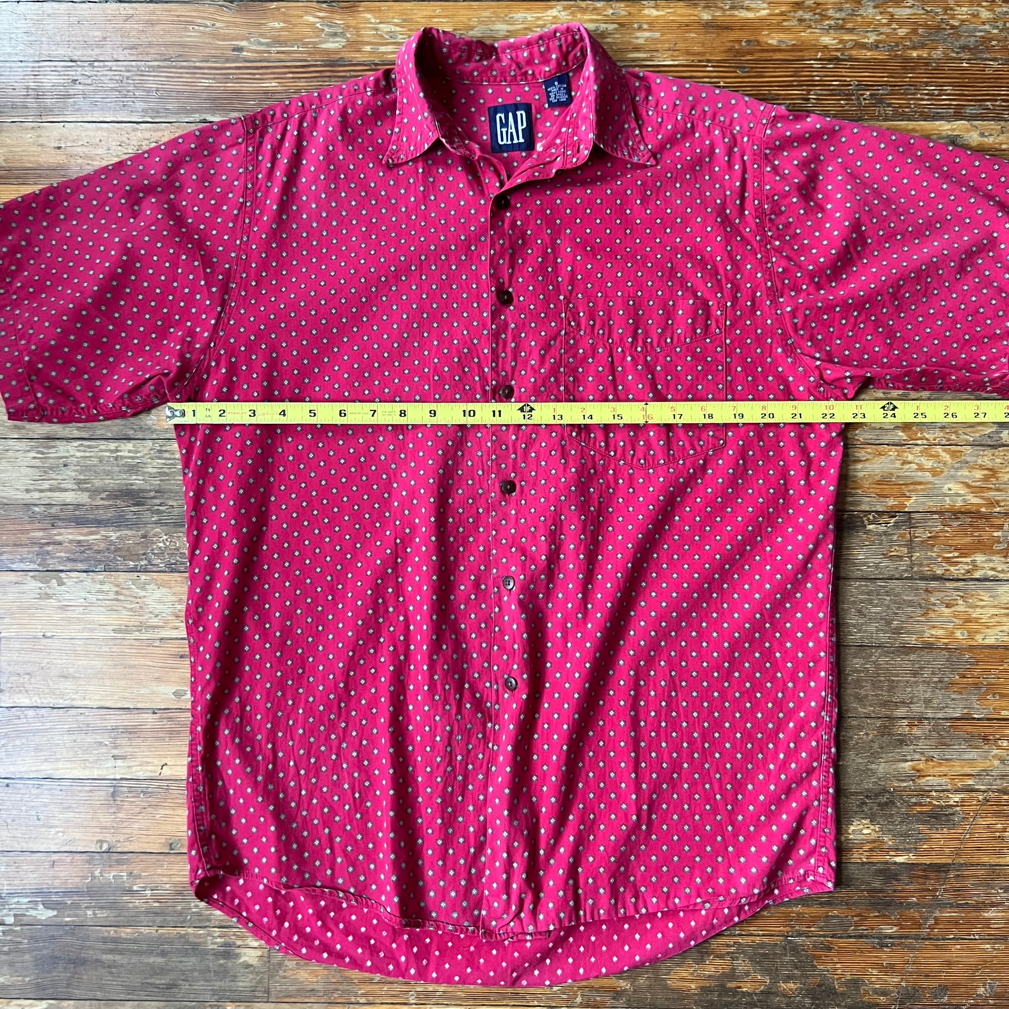 90s GAP Patterned Button Up Medium/Large