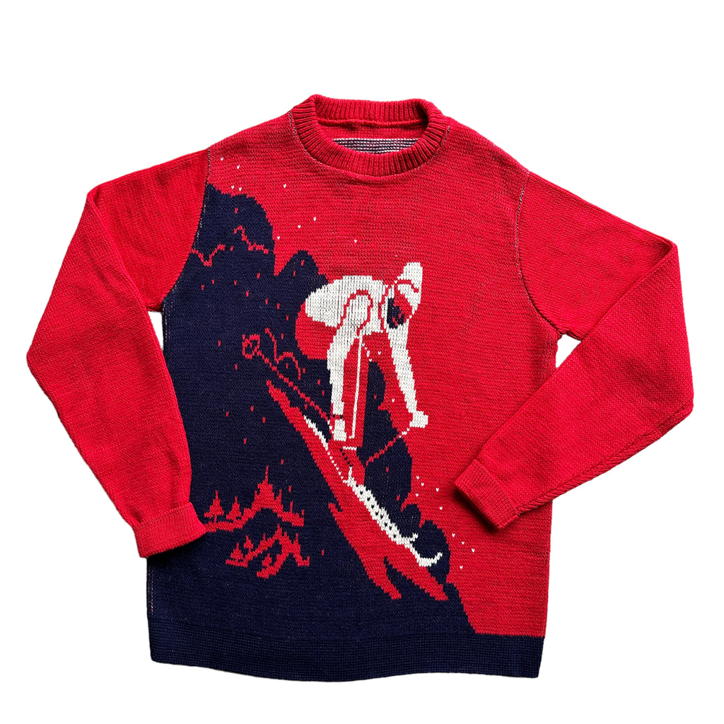 70s Downhill ski sweater M/L