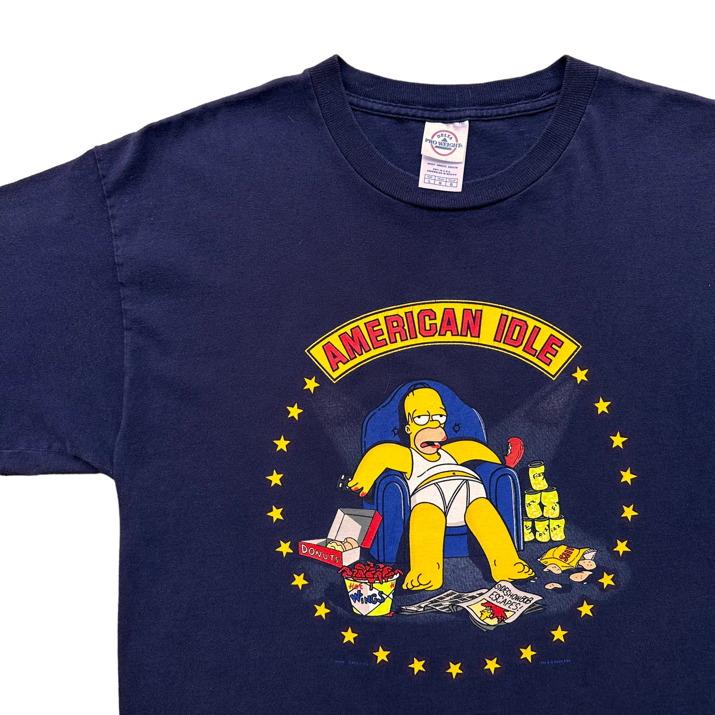 American idle homer simpson tee large