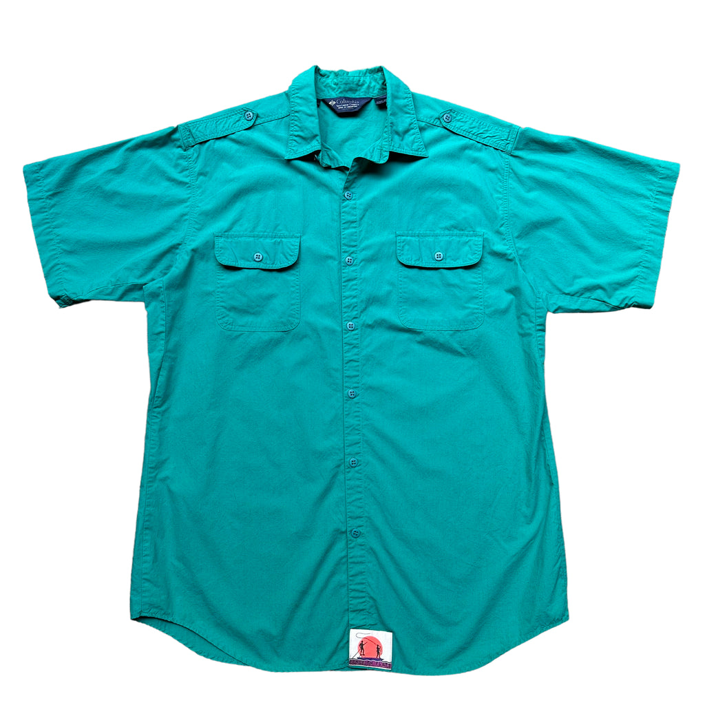 90s Columbia fishing shirt large