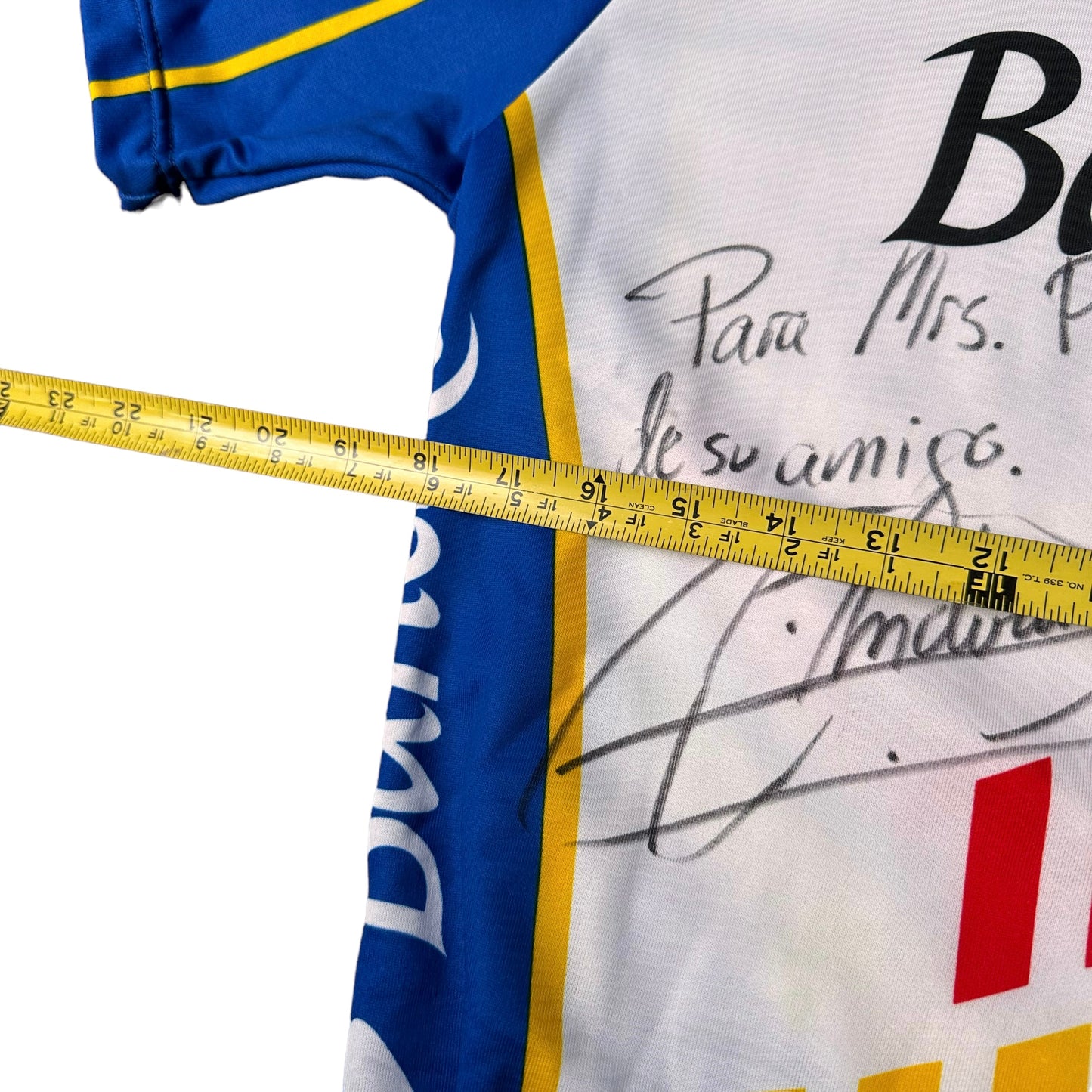 Barnesto jersey signed by Miguel Indurain