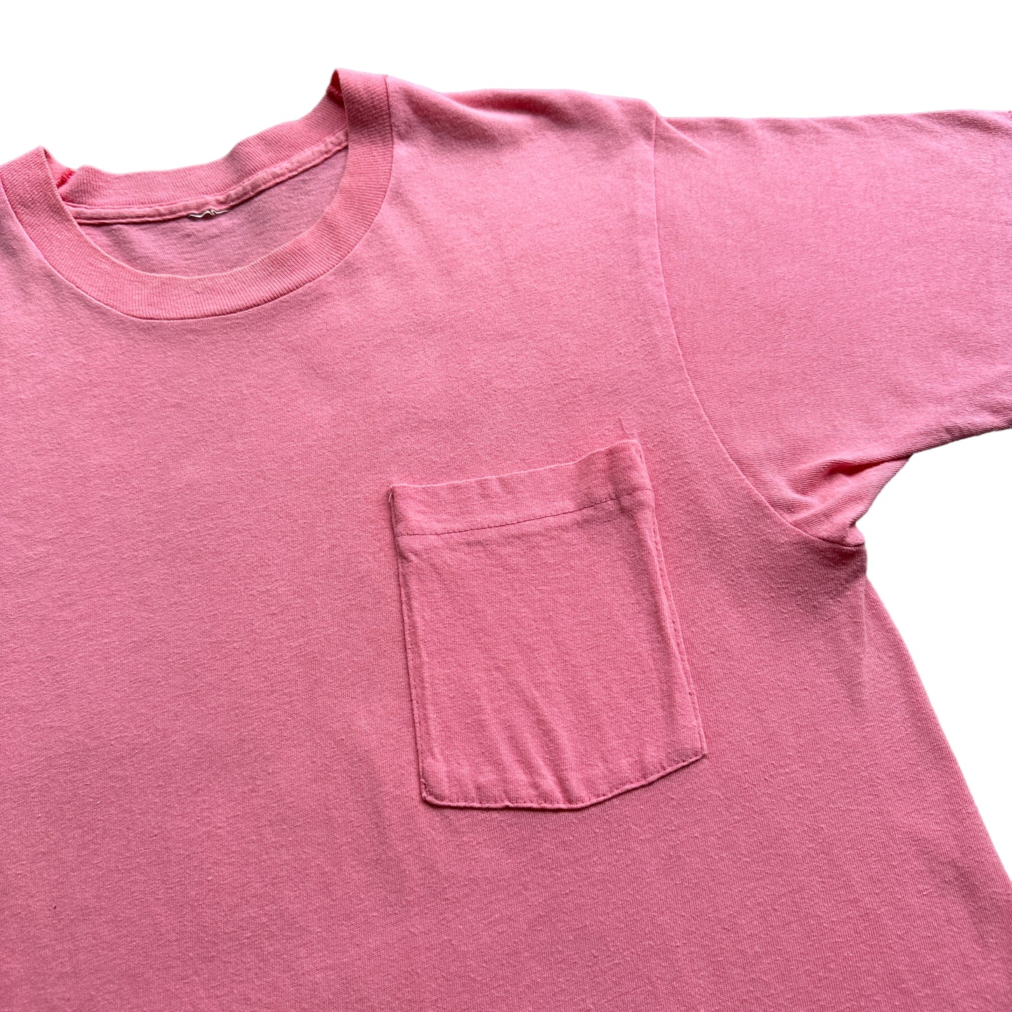 80s Pink pocket tee small