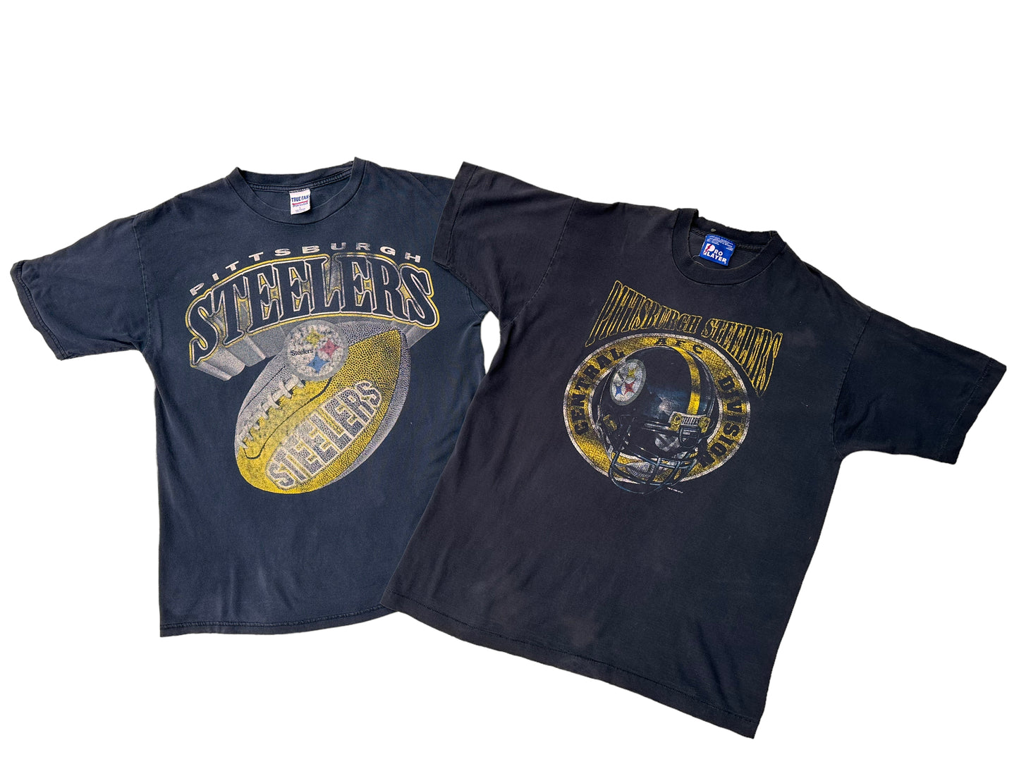 Washed out steelers shirts - Large/Extra Large