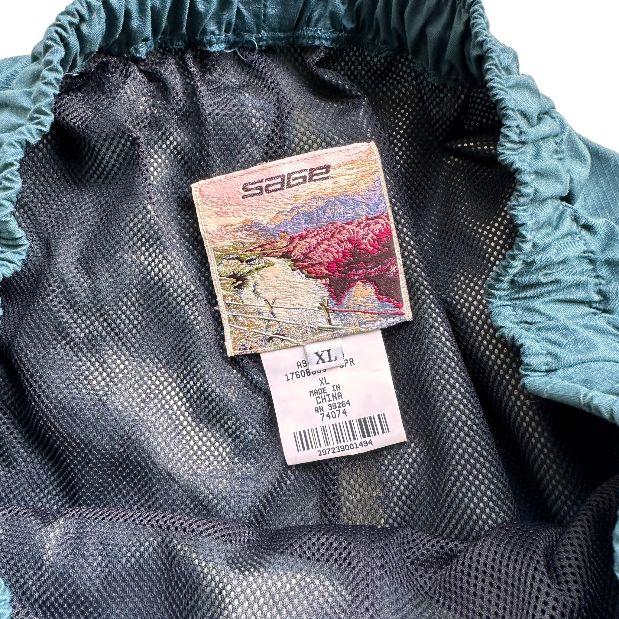 90s Sage fishing rain pants XL